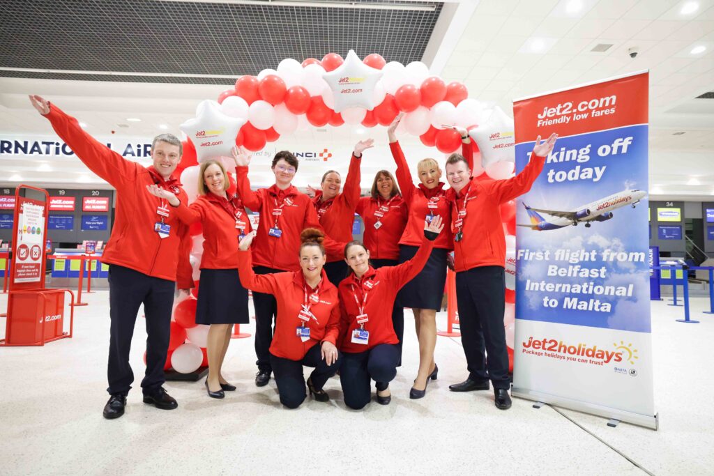 Jet2.com Celebrate Inaugural Flight From Belfast International to Malta - Vimarsana News